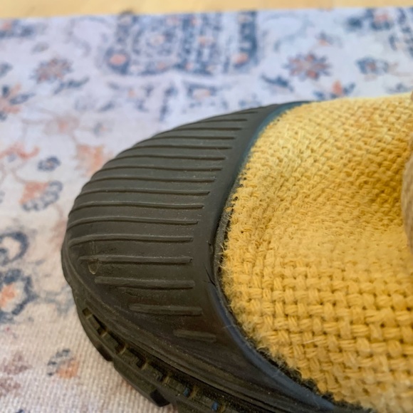 French Veritable Pataugas Canvas High Top Yellow Boots Women’s 11 - Picture 5 of 14